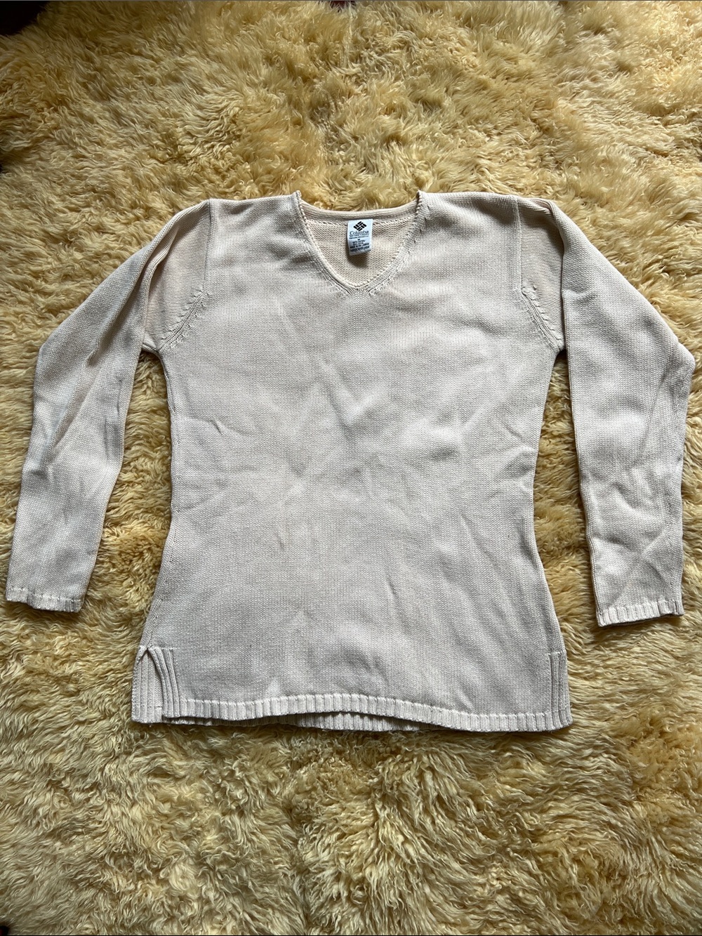 Vintage Columbia Cream Gorpcore Sweater